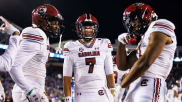 South Carolina football's Spencer Rattler could be a high pick in next year's NFL Draft. Mandatory Credit: Jordan Prather-USA TODAY Sports