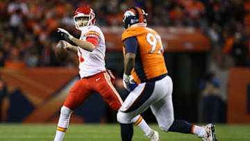 DENVER, CO - NOVEMBER 27: Quarterback Alex Smith