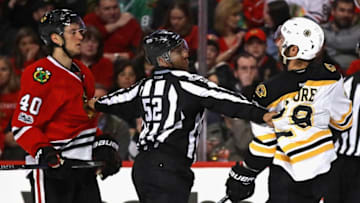 CHICAGO, IL - APRIL 02: Linesman Shandor Alphonso