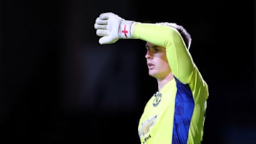 Dean Henderson of Manchester United (Photo by Catherine Ivill/Getty Images)