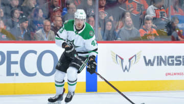 PHILADELPHIA, PENNSYLVANIA - JANUARY 10: Valeri Nichushkin #43 of the Dallas Stars skates against the Dallas Stars at Wells Fargo Center on January 10, 2019 in Philadelphia, Pennsylvania. (Photo by Drew Hallowell/Getty Images)