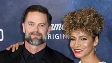 HOLLYWOOD, CALIFORNIA - FEBRUARY 09: Garret Dillahunt and Michelle Hurd arrive for the Los Angeles Premiere Of The Third And Final Season Of Paramount+'s Original Series "Star Trek: Picard" held at TCL Chinese Theatre on February 09, 2023 in Hollywood, California. (Photo by Albert L. Ortega/Getty Images)