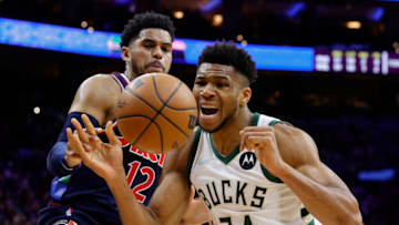 Tobias Harris, Sixers, Giannis Antetokounmpo (Photo by Tim Nwachukwu/Getty Images)