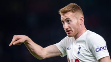 LONDON, ENGLAND - MARCH 07: Dejan Kulusevski of Tottenham Hotspur during the Premier League match between Tottenham Hotspur and Everton at Tottenham Hotspur Stadium on March 7, 2022 in London, United Kingdom. (Photo by Sebastian Frej/MB Media/Getty Images)