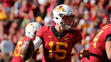 Quarterback Brock Purdy #15 of the Iowa State Cyclones (Photo by David K Purdy/Getty Images)