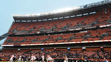 CLEVELAND, OH - DECEMBER 17: General view durning the game between the Cleveland Browns and the Baltimore Ravens at FirstEnergy Stadium on December 17, 2017 in Cleveland, Ohio. (Photo by Jason Miller/Getty Images)