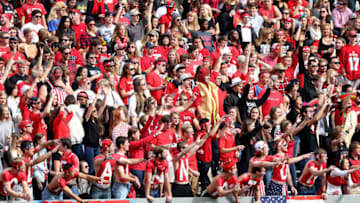 RALEIGH, NC - OCTOBER 31: Fans of the North Carolina State Wolfpack during their game at Carter-Finley Stadium on October 31, 2015 in Raleigh, North Carolina. (Photo by Streeter Lecka/Getty Images)