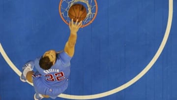 Dec 22, 2013; Los Angeles, CA, USA; Los Angeles Clippers power forward Blake Griffin (32) during the game against the Minnesota Timberwolves at Staples Center. Mandatory Credit: Richard Mackson-USA TODAY Sports