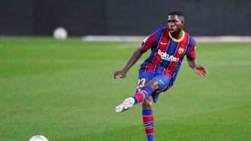 Samuel Umtiti of FC Barcelona . (Photo by Eric Alonso/Getty Images)