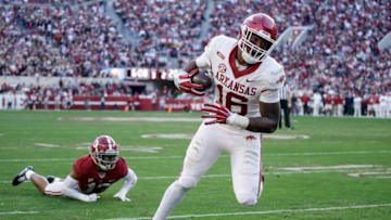 Treylon Burks, Arkansas football (Butch Dill-USA TODAY Sports)