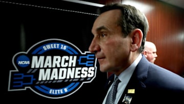 Duke basketball head coach Mike Krzyzewski (Photo by Patrick Smith/Getty Images)