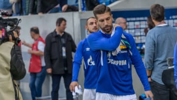 SINSHEIM, GERMANY - OCTOBER 20: Matija Nastasic of FC Schalke 04 looks on during the Bundesliga match between TSG 1899 Hoffenheim and FC Schalke 04 at PreZero-Arena on October 20, 2019 in Sinsheim, Germany. (Photo by TF-Images/Getty Images)