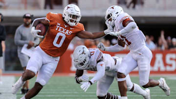 Ja'Tavion Sanders, Texas Football (Photo by Tim Warner/Getty Images)
