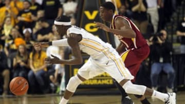 Nov 16, 2013; Richmond, VA, USA; Virginia Commonwealth Rams guard Briante Weber (2) steals the ball from Winthrop Eagles guard Andre Smith (11) during the first half at Stuart C. Siegel Center. Mandatory Credit: Peter Casey-USA TODAY Sports
