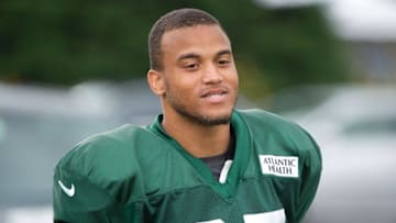 Aug 4, 2014; Cortland, NY, USA; New York Jets cornerback Dee Milliner (27) walks out to the field prior to the start of training camp at SUNY Cortland. Mandatory Credit: Rich Barnes-USA TODAY Sports