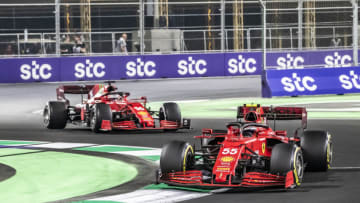 Carlos Sainz Jr., Charles Leclerc, Ferrari, Formula 1 (Photo by Cristiano Barni ATPImages/Getty Images)