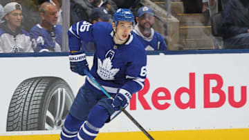 Ilya Mikheyev of the Toronto Maple Leafs. (Photo by Claus Andersen/Getty Images)