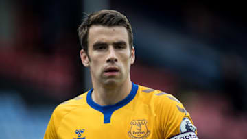 LONDON, ENGLAND - SEPTEMBER 26: Seamus Coleman of Everton looks on during the Premier League match between Crystal Palace and Everton at Selhurst Park on September 26, 2020 in London, United Kingdom. (Photo by Sebastian Frej/MB Media/Getty Images)