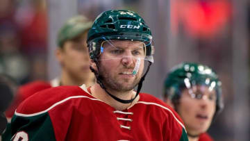 Dec 3, 2015; Saint Paul, MN, USA; Minnesota Wild forward Thomas Vanek (26) in the second period against the Toronto Maple Leafs at Xcel Energy Center. Mandatory Credit: Brad Rempel-USA TODAY Sports