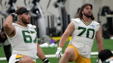 Royce Newman is shown during the Green Bay Packers organized team activities (OTA) Tuesday, May 24, 2022 in Green Bay, Wis.Mjs Packers25 35 Jpg Packers25