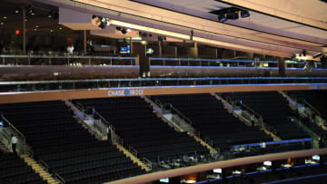 NEW YORK, NY - OCTOBER 25: One of the Chase Bridges in the renovated Madison Square Garden is seen on October 25, 2013 in New York City. NOTE TO USER: User expressly acknowledges and agrees that, by downloading and or using this photograph, User is consenting to the terms and conditions of the Getty Images License Agreement. (Photo by Maddie Meyer/Getty Images)