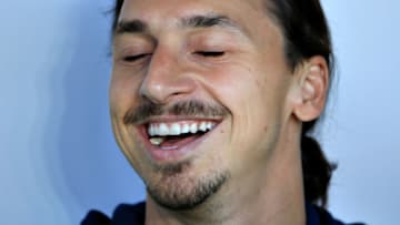 MALMO, SWEDEN - MAY 30: Zlatan Ibrahimovic of Sweden during the international friendly match between Sweden and Slovenia on May 30, 2016 in Malmo, Sweden. (Photo by Lars Dareberg/Ombrello/Getty Images)