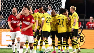 Borussia Dortmund handed Manchester United a 3-2 defeat (Photo by PATRICK T. FALLON/AFP via Getty Images)
