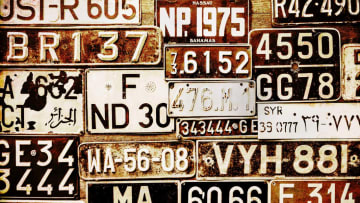 These non-U.S. license plates won't give away any quiz answers.