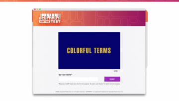 You might want to brush up on colorful terms before taking the Jeopardy! Anytime Test.