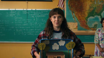 STRANGER THINGS. Millie Bobby Brown as Eleven in STRANGER THINGS. Cr. Courtesy of Netflix © 2022