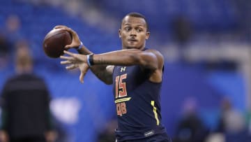 INDIANAPOLIS, IN - MARCH 04: Quarterback Deshaun Watson (Photo by Joe Robbins/Getty Images)