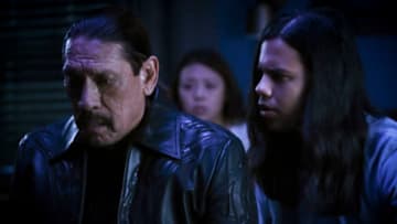 The Flash -- "Kiss Kiss Breach Breach" -- Image Number: FLA605b_0352b.jpg -- Pictured (L-R): Danny Trejo as Breacher, Victoria Park as Kamilla and Carlos Valdes as Cisco Ramon -- Photo: Dean Buscher/The CW -- © 2019 The CW Network, LLC. All rights reserved
