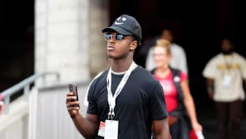 Sep 3, 2022; Columbus, Ohio, USA; Ohio State Buckeye recruit RB Sam Williams-Dixon before the NCAA football game between Ohio State Buckeyes and Notre Dame Fighting Irish at Ohio Stadium.Osufb Recruits Kwr08