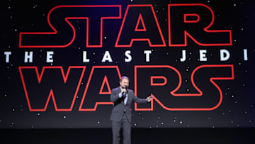 ANAHEIM, CA - JULY 15: Director Rian Johnson of STAR WARS: THE LAST JEDI took part today in the Walt Disney Studios live action presentation at Disney's D23 EXPO 2017 in Anaheim, Calif.STAR WARS: THE LAST JEDI will be released in U.S. theaters on December 15, 2017. (Photo by Jesse Grant/Getty Images for Disney)