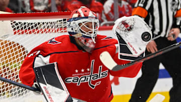 Vitek Vanecek, Washington Capitals Mandatory Credit: Brad Mills-USA TODAY Sports