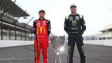 Kyle Larson and Kurt Busch, Chip Ganassi Racing, NASCAR (Photo by Brian Lawdermilk/Getty Images)