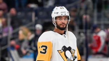 Feb 27, 2022; Columbus, Ohio, USA; Pierre-Olivier Joseph. Mandatory Credit: Gaelen Morse-USA TODAY Sports