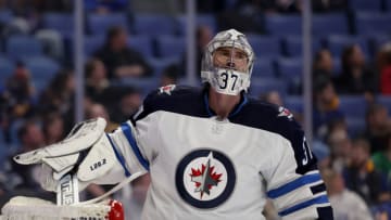Winnipeg Jets goaltender Connor Hellebuyck (37): Timothy T. Ludwig-USA TODAY Sports