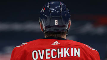 Alex Ovechkin #8 of the Washington Capitals. (Photo by Patrick Smith/Getty Images)