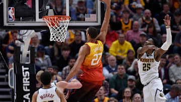 Rudy Gobert, Utah Jazz. Malik Beasley, Denver Nuggets. (Photo by Gene Sweeney Jr./Getty Images)