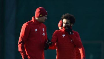 Liverpool, Dejan Lovren, Mohamed Salah (Photo by Nathan Stirk/Getty Images)