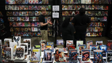 WASHINGTON, DC - JUNE 16: Dozens of comic book retailers fill the exhibitor and artist alley space during the first day of Awesome Con at the Walter E. Washington Convention Center June 16, 2017 in Washington, DC. Thousands of fans of popular culture, fantasy and science fiction will gather for the three-day convention that includes comic books, collectibles, toys, games, original art, cosplay and Marvel Comics legend Stan Lee. (Photo by Chip Somodevilla/Getty Images)