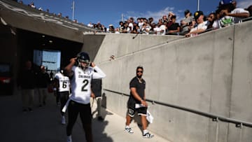 A reporter's question for Coach Prime's star Colorado football son following the Buffs' loss to Oregon State was condemned by BuffsBeat's Brian Schaible (Photo by Christian Petersen/Getty Images)
