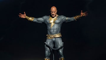 SAN DIEGO, CALIFORNIA - JULY 23: Dwayne Johnson speaks onstage at the Warner Bros. theatrical session with "Black Adam" and "Shazam: Fury of the Gods" panel during 2022 Comic Con International: San Diego at San Diego Convention Center on July 23, 2022 in San Diego, California. (Photo by Kevin Winter/Getty Images)