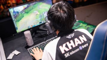 Madrid, Spain - November 3: --- during Worlds 2019 Semifinals at Palacio Vistalegre on November 3, 2019 in Madrid, Spain. (Photo by Colin Young-Wolff/Riot Games)