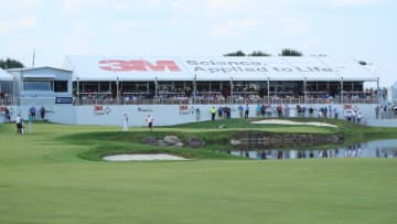 BLAINE, MINNESOTA - JULY 07: A general view of the 18th green during the final round of the 3M Open at TPC Twin Cities on July 07, 2019 in Blaine, Minnesota. (Photo by Sam Greenwood/Getty Images)