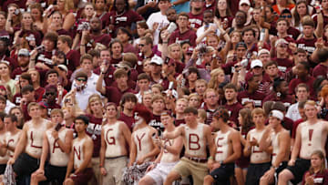 STARKVILLE, MS - SEPTEMBER 08: Mississippi State Bulldogs fans shake their cowbells in the first quarter of a NCAA college football game against Auburn Tigers on September 8, 2012 at Davis Wade Stadium in Starkville, Mississippi. (Photo by Butch Dill/Getty Images)