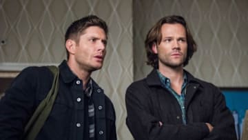 Supernatural -- "Devil's Bargain" -- Image Number: SN1313a_0238b.jpg -- Pictured (L-R): Jensen Ackles as Dean and Jared Padalecki as Sam -- Photo: Dean Buscher/The CW -- ÃÂ© 2018 The CW Network, LLC All Rights Reserved