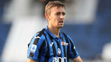 BERGAMO, ITALY - JULY 21: Belgian defender Timothy Castagne of Atalanta during the Serie A match between Atalanta BC and Bologna FC at Gewiss Stadium on July 21, 2020 in Bergamo, Italy. (Photo by Jonathan Moscrop/Getty Images)