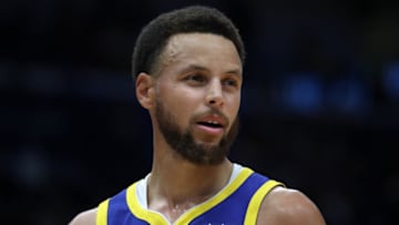 NEW ORLEANS, LOUISIANA - OCTOBER 28: Stephen Curry #30 of the Golden State Warriors looks on during the game against the New Orleans Pelicans at Smoothie King Center on October 28, 2019 in New Orleans, Louisiana. NOTE TO USER: User expressly acknowledges and agrees that, by downloading and/or using this photograph, user is consenting to the terms and conditions of the Getty Images License Agreement (Photo by Chris Graythen/Getty Images)